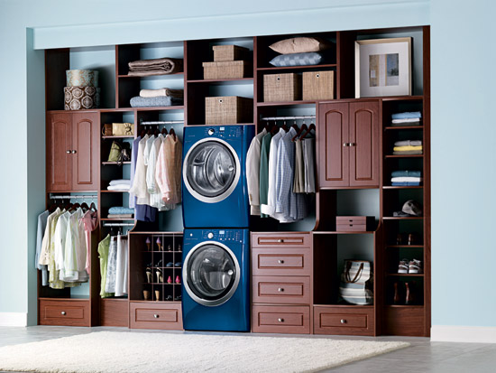 Laundry appliances can be integrated wherever they are the most useful, consistent with occupant lifestyles.