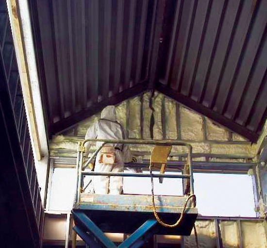 Ce Center Open Cell Spray Foam Insulation In Commercial