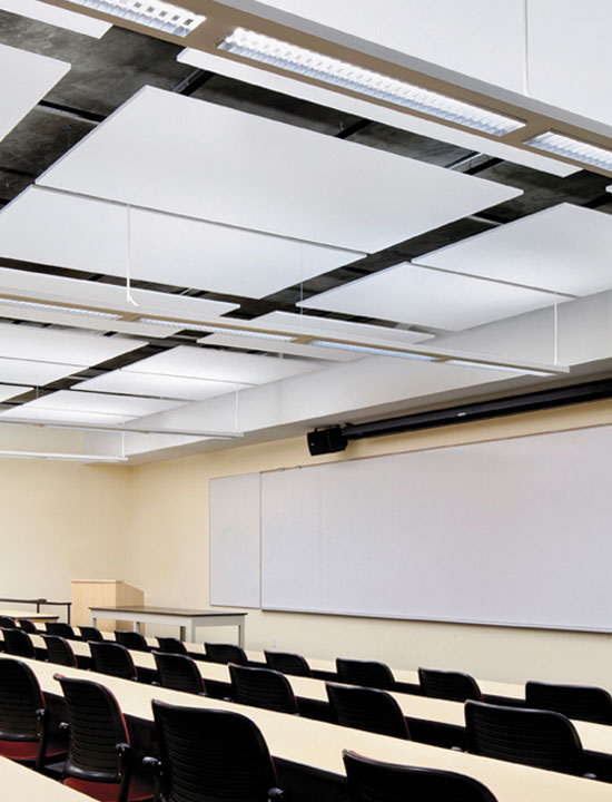 Acoustically designed classrooms following ANSI Standard S12.60 creates spaces that promote better learning and speech intelligibility.