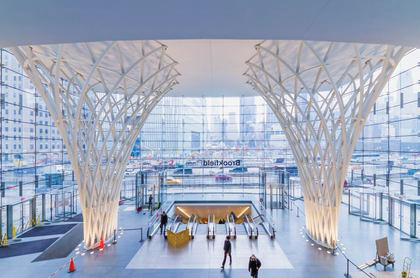 When all was complete, the open, basket-weave columns were well within allowable tolerances and matched the design intent exactly. 