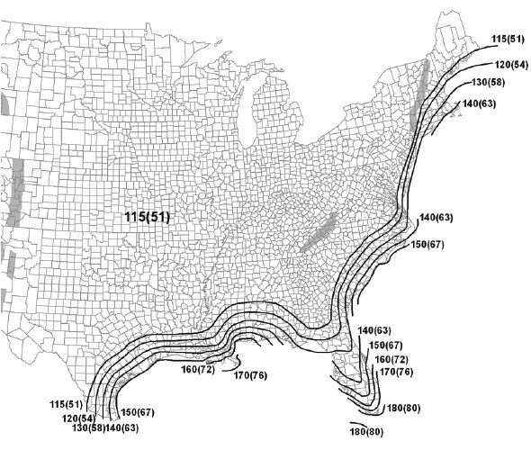 Ultimate Design Wind Speeds, Vult, For Risk Category II Buildings and Other Structures