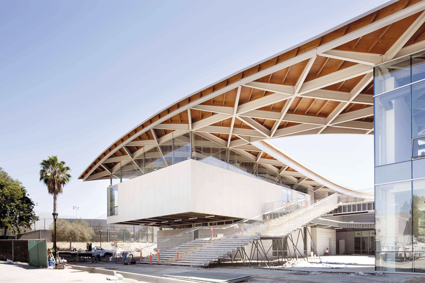 Photo of the Pomona College Studio Art Hall in Claremont, California.