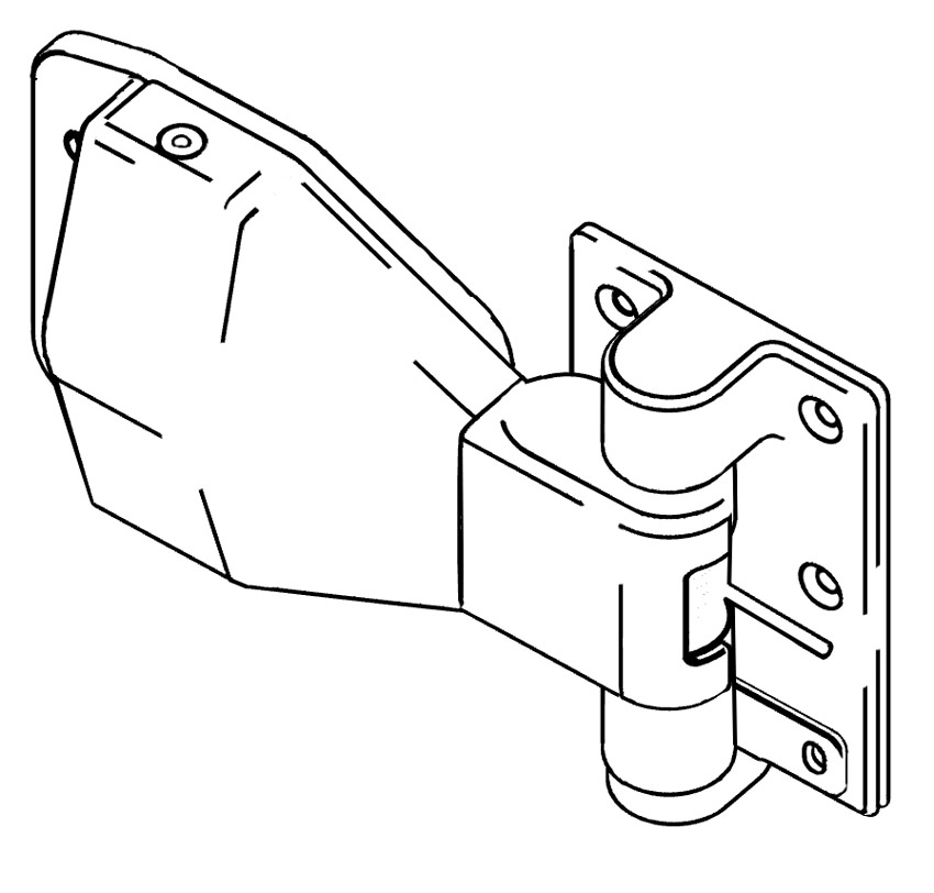 Drawing of the pivot hinge.