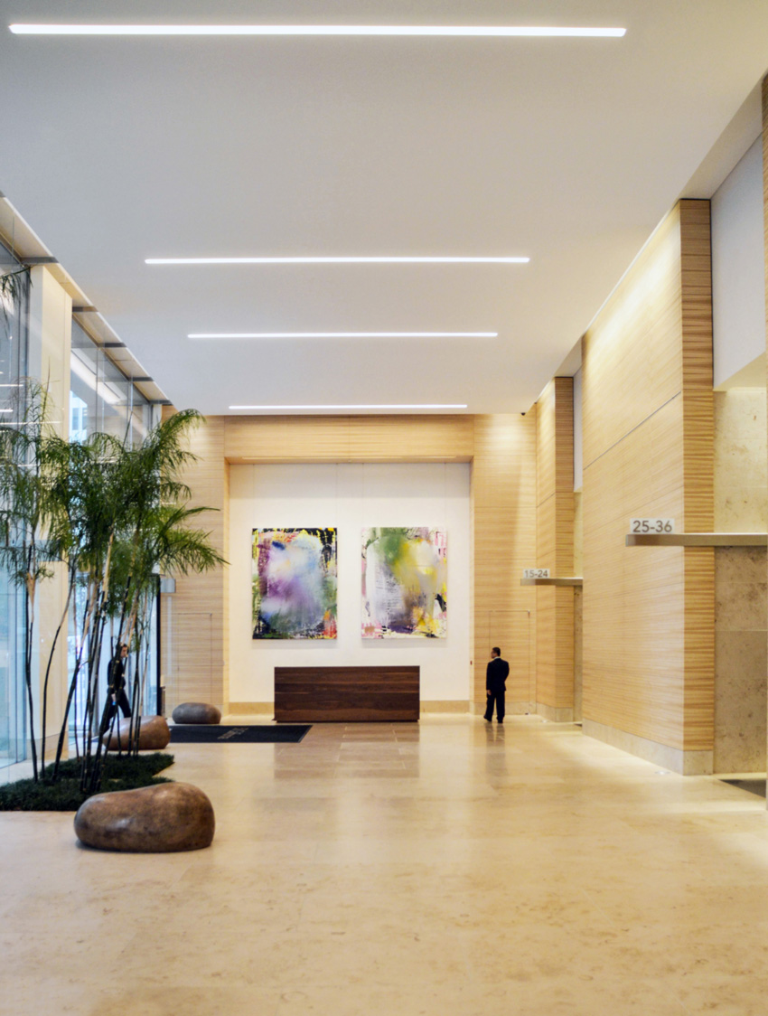 Photo of a high ceilinged interior.