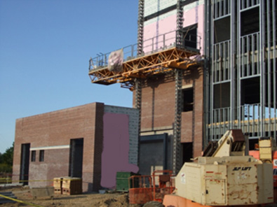 Photo of a building under construction.