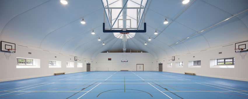 Gymnasium interior.