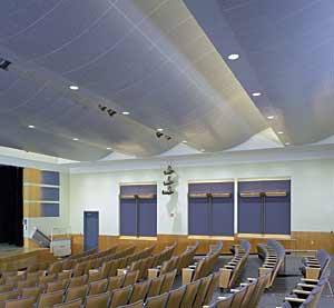 Ce Center Perforated Metal And Wood Ceilings