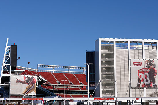 Masons at Levi Stadium preferred water-repellent mortar because of its longer board life.  