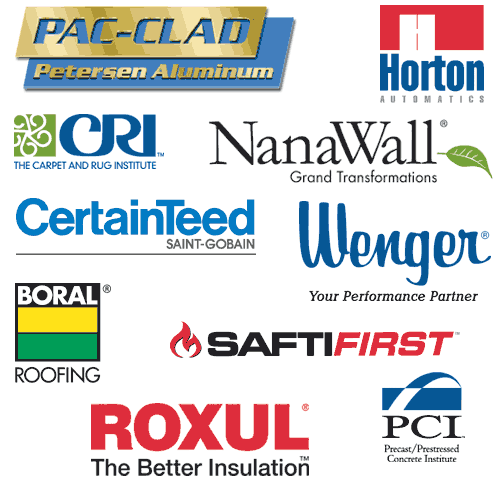 Sponsored by Boral Roofing, CertainTeed Gypsum, Horton Automatics, Nana Wall Systems, Inc., Petersen Aluminum Corporation, Precast/Prestressed Concrete Institute, ROXUL® the Better Insulationâ„¢, SAFTI<em>FIRST</em> and Wenger Corporation