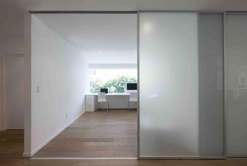 Greener Interiors With Glass Partitions, Interior Glass Wall Sliding Doors