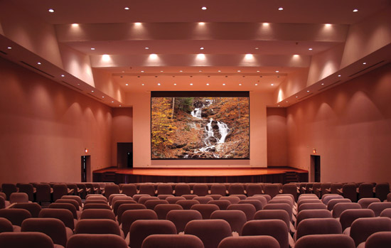 The projection screen is a major influence on the quality of the viewing experience.