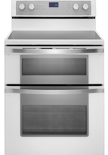 Double oven ranges provide smaller oven chambers requiring less energy to heat them up to temperature.