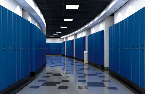 lockers hallway