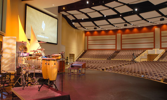 Photo of Northside Christian's performance space.