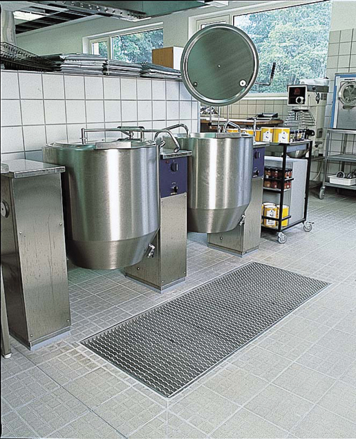Stainless steel channel drains can be easily cleaned and sterilized for use in many settings.