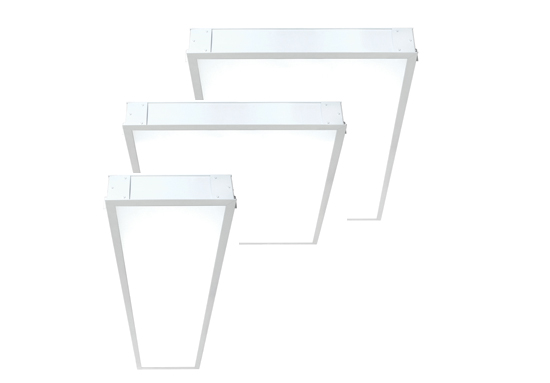 LED panel luminaires are available in a range of industry standard sizes for commercial ceilings including 1x4, 2x2, and 2x4.