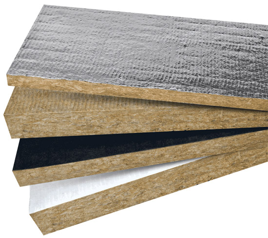 Different thicknesses of stone wool insulation can be used in buildings to improve acoustic performance.