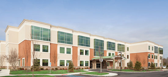 Genesis HealthCare’s PowerBack Rehabilitation in Voorhees, New Jersey, was designed and built by Burris Construction Company as an energy-efficient facility.