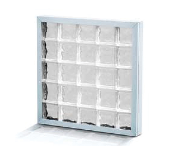 Pre-fabricated assemblies of glass block with metal frames and a variety of clear or obscured glass can be specified to withstand the effects of tornados, hurricanes, or blasts.