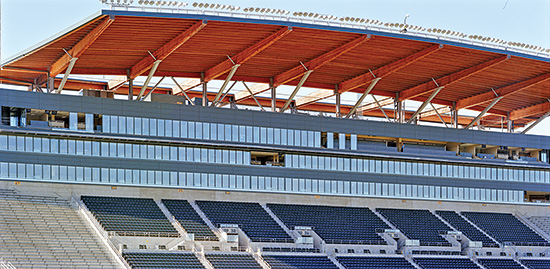 Stadiums and arenas, such as the Autzen Stadium at the University of Oregon shown here, are becoming larger, more sophisticated, and more attuned to the current demands of people who experience these facilities.