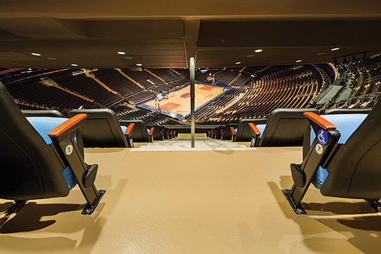 The experiences of people in the seats within the larger facility, such as Madison Square Garden in New York, are driving the trends and evolution of stadiums and arenas of all types.