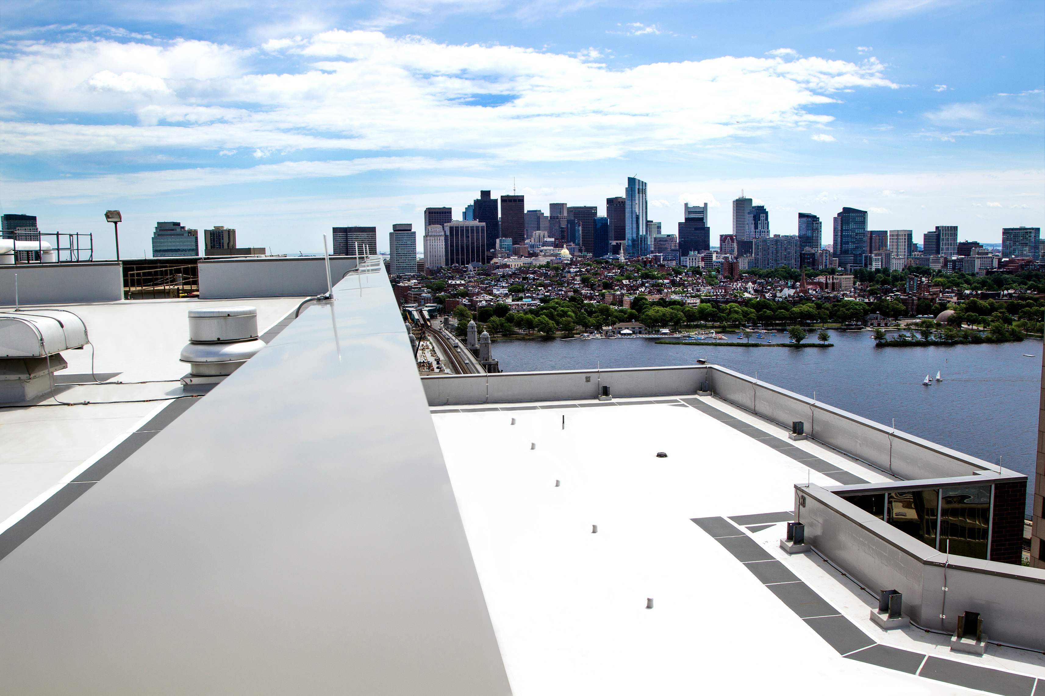 Cool roofs deflect solar energy away from a building and back to the atmosphere and beyond.