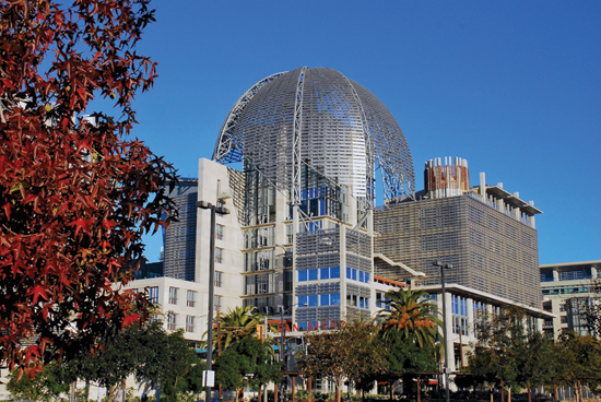 Mammoth arched frames of the San Diego Central Library were galvanized in two separate galvanizing plants.