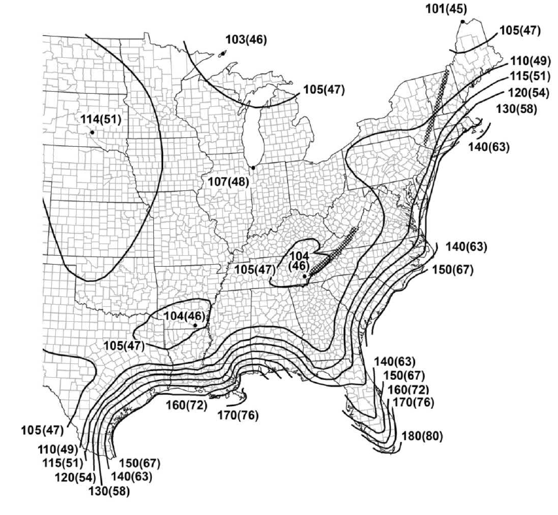 Ultimate Design Wind Speeds, Vult, For Risk Category II Buildings and Other Structures