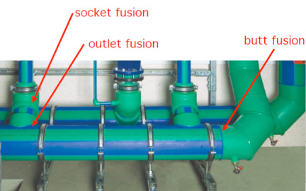 On-site heat fusion connections do not weaken the structure of the pipe and may be placed closer together than other branch-type connections.