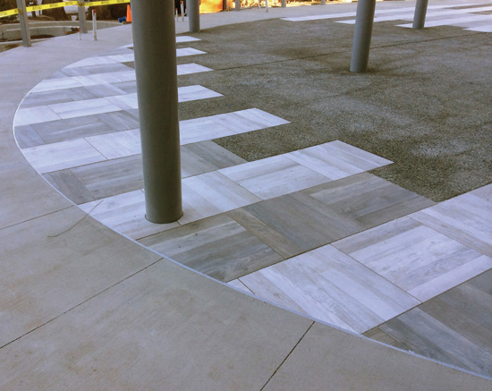 Proper installation procedures are required for best results with porcelain pavers.