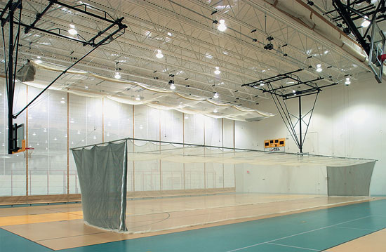 When batting cages are not spaced correctly, injuries may occur. 