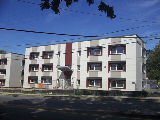 For the Weinberg Commons affordable housing renovation in Washington, D.C., the Passive House certified building with very low energy usage was designed by architects Matt Fine and Bruce Zavos of ZA D.