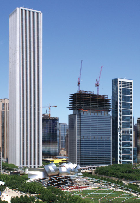 For Blue Cross Blue Shield, MKA’s optimized design of the lateral system, which incorporated a multistory intermediary truss, resulted in a 300-ton, 20 percent reduction.