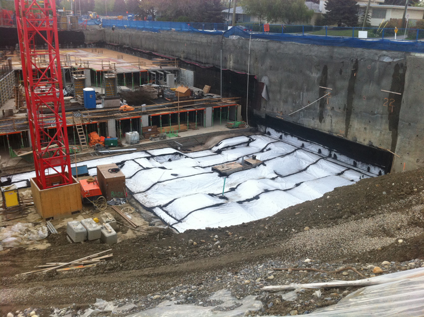 Photo of the West LRT Tunnel under construction.