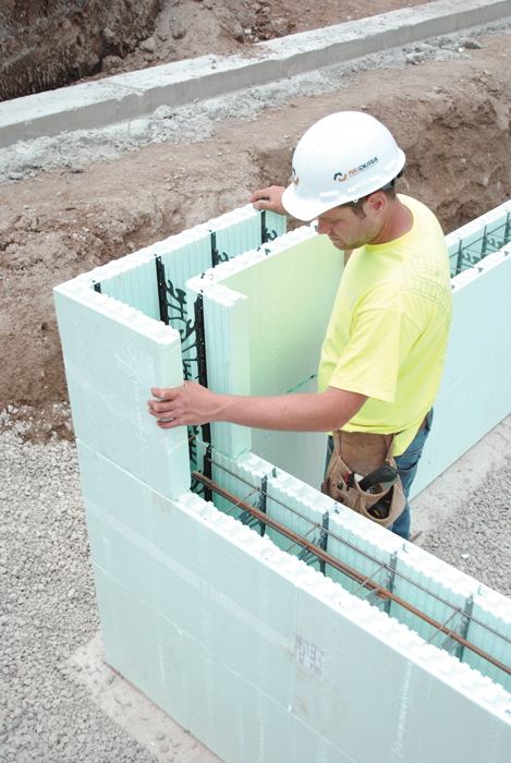 Insulated concrete forms (ICFs) achieve high energy efficiency and provide other attributes, such as sound deadening and durability in green schools. 