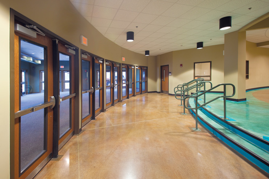  The Cherokee Central School combines green school features with coordinated architectural hardware for mechanical and electronic access control. 
