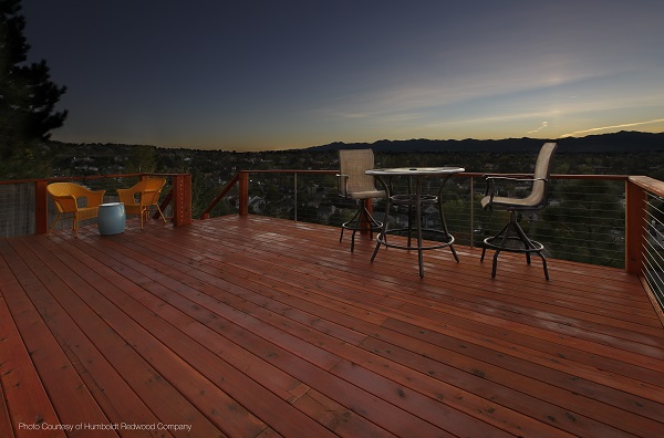 Redwood deck