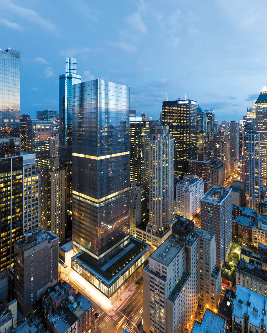 Photo of the office tower in Manhattan.