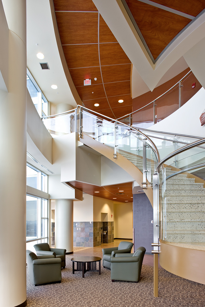 Interior photo of Benefis Health System’s ceiling systems.