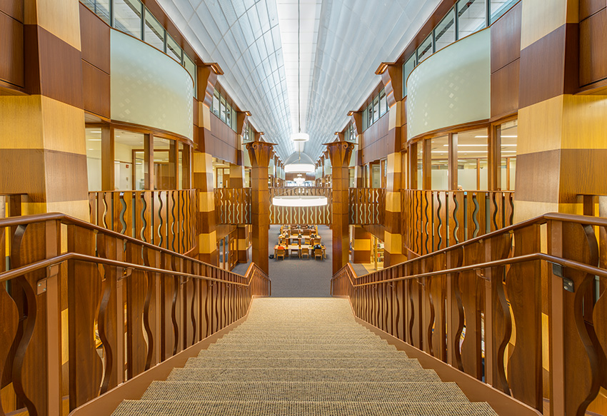 Interior photo of Quinnipiac School of Law.