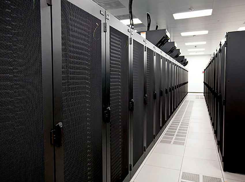 Photo of a data center interior.