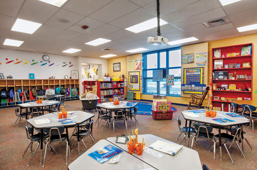 Ewalt Elementary School in Augusta, Kansas classroom