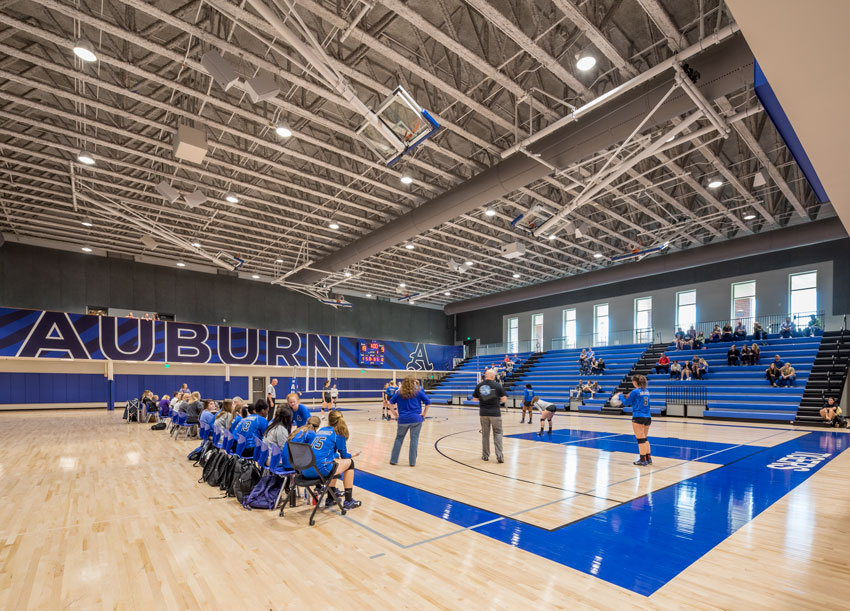 Auburn High School’s gymnasium in Auburn, Alabama