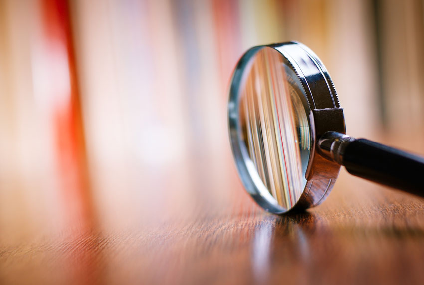 Image of a magnifying glass.
