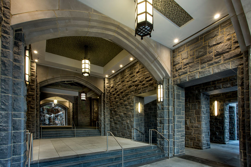 Inside of West Point's building