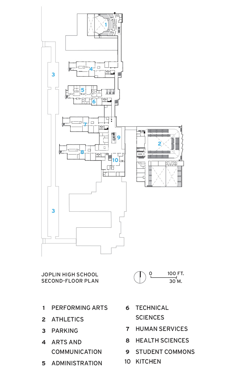 School floor plan.