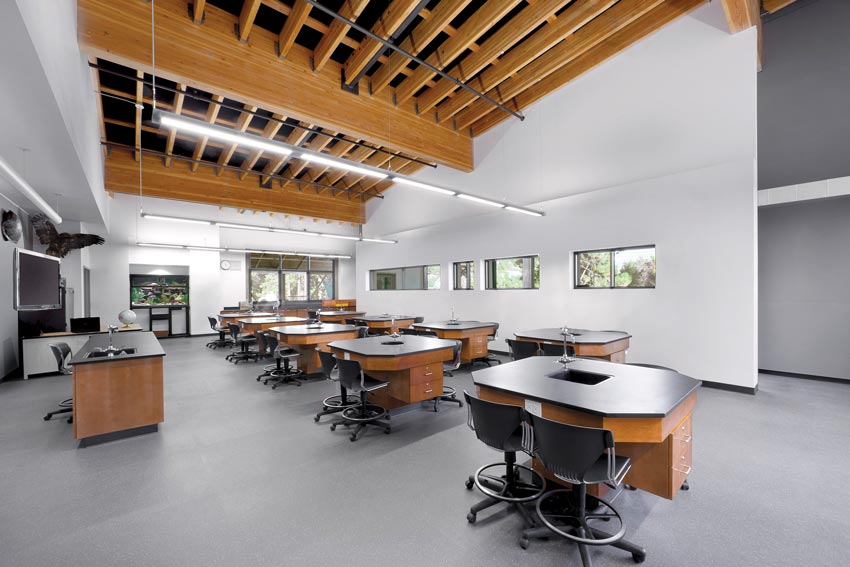 Interior photo of South Tahoe High School.