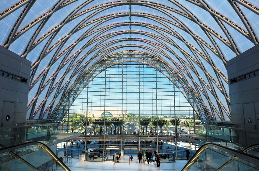 The new Anaheim Regional Transportation Intermodal Center in Anaheim, Calif.