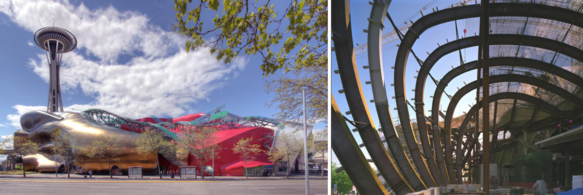 Pictured is the Frank Gehry Experience Music project.