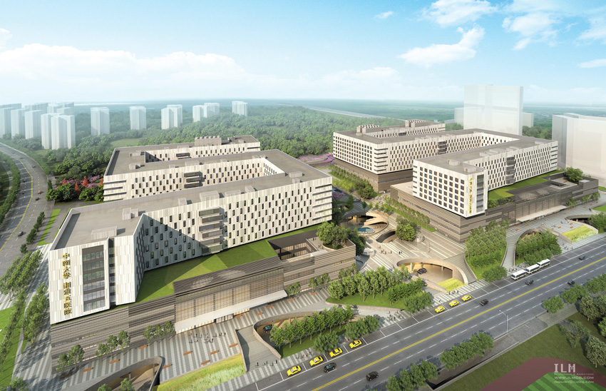Rendering of Fifth XiangYa Hospital.